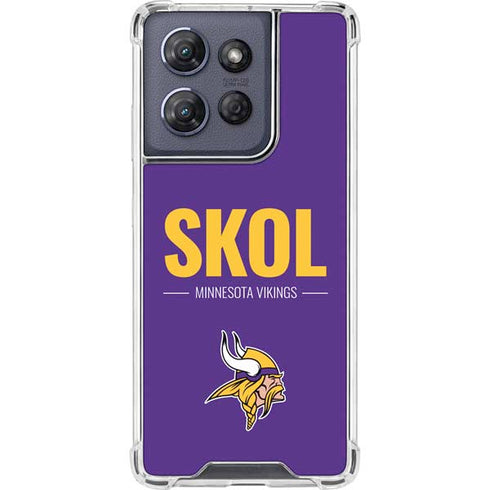 NFL Minnesota Vikings Team Motto Moto G Power 5G (2025) Clear Case
